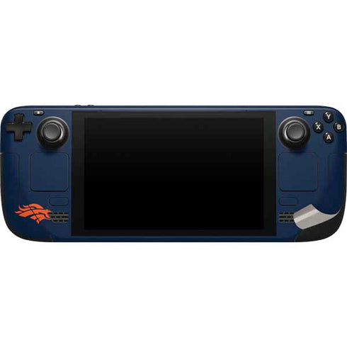 NFL Denver Broncos Blue Performance Series Steam Deck Handheld Gaming Computer Skin